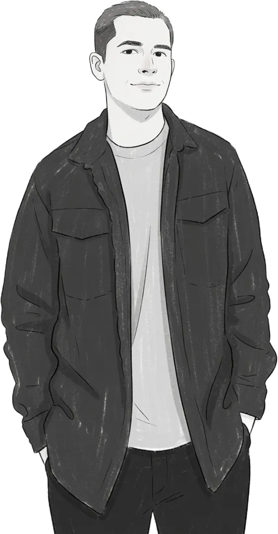 Illustrated portrait of Marcus Turner